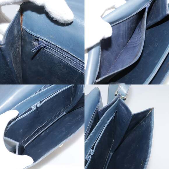 CELINE Shoulder Bag Leather Blue - Picture 13 of 13